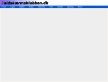 Tablet Screenshot of faldskaermsklubben.dk
